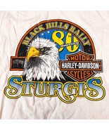 Harley Davidson Mens Sleeveless T Shirt White XXL Sturgis Eagle Keystone... - £19.33 GBP