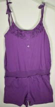 ORageous Girls Solid One Piece  Romper in Bright Violet Size (L) 14/16 New - £6.00 GBP