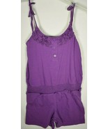 ORageous Girls Solid One Piece  Romper in Bright Violet Size (L) 14/16 New - $7.52