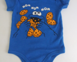 Sesame Street Blue Cookie Monster Nom Nom Nom Bodysuit Infant Size 24M - $9.69