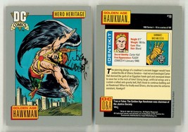 1991 Joe Kubert SIGNED DC Comics Art Trading Card ~ Golden Age Hawkman - $59.39