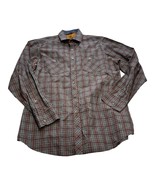 Black Brown 1826 Shirt Mens Large Multicolor Plaid Classic Long Sleeve B... - $28.05