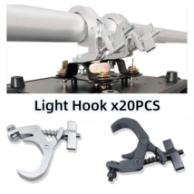 20pc/360 Degree Light Clamp Aluminum Stage Lighting Truss Clamp Light Hook - $6,242.86 MXN