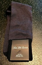 New! Saks Fifth Avenue Mens Black 80%COTTON 20%NYLON Dress Socks Italy - $9.85