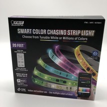 Feit Electric - 20 Feet Smart Color LED Chasing Strip Light - Open Box - £19.38 GBP