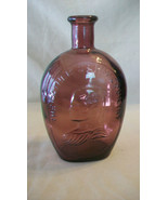 George Washington Purple Colored Glass Bottle from Wheaton Glass - $35.63