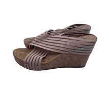 Lucky Brand Miller 2 Wedge Platform Shoes Cork Casual Sandals Heels Wome... - $24.74