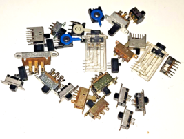 ASSORTED SLIDE SWITCHES / 26 PCS OF DIY ELECTRONIC SLIDE SWITCHES - $14.02