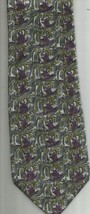 J. Garcia Necktie Collection Fifteen In the Park Silk Grey / Lavender SH... - $12.99