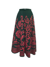 NWT $388 ANTHROPOLOGIE ESVA GREEN MIDI SKIRT by HARARE S - £63.94 GBP