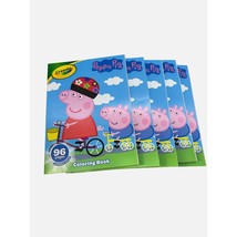 Lot of 5 New Crayola Peppa Pig Coloring Books With 96 Stickers Kid Activities - $10.39