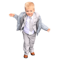 Boys Light Grey Suit (Classic) - $1,024.25 MXN+