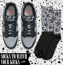 LEAF Socks for N Dunk Championship Georgetown Wolf Grey Obsidian Shirt - £16.18 GBP