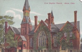 First Baptist Church Akron Ohio OH UDB Postcard C59 - $2.99