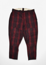 Vintage Woolrich Pants Mens 36x28 Wool Buffalo Plaid Hunting Tie Mackinaw - £42.30 GBP