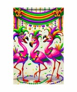 Mardi Gras Carnival Flamingo Garden Flag: Year-Round Festive Decor - €8,46 EUR