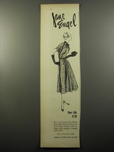 1950 Jane Engel Henry Rosenfeld Dress Ad - Pure Silk - £14.48 GBP