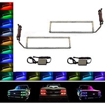 Octane Lighting 89-99 Chevy GMC Truck Color Changing LED RGB Upper Headlight Hal - £62.59 GBP