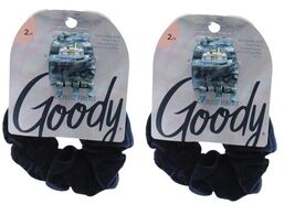 Goody Forever Scrunchie &amp; Claw Clip Bundle  Navy - $2.47