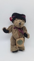 Vintage 1994 Boyds Bears 10&quot; Gray w/ Hat Archive Series Plush Toy Stuffed Animal - £16.76 GBP