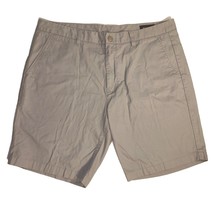 Bonobos Mens Gray Flat Front Chino Shorts with Pockets, Size 38 - $24.99