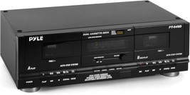 Pyle Home Digital Dual Cassette Deck Media Player Music Recording, 110V/... - $221.98