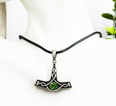 Ebros Thor&#39;s Hammer Pendant Collectible Medallion Necklace Accessory Jewelry - £11.87 GBP