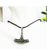 Ebros Thor&#39;s Hammer Pendant Collectible Medallion Necklace Accessory Jew... - £11.77 GBP