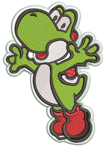 Embroidery Pattern Happy Yoshi Jumps - £3.99 GBP