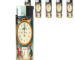 Vintage New Years Eve D10 Lighters Set of 5 Electronic Refillable Butane  - $15.79