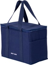  Reusable Shopping Bag Insulated Grocery Cooler Bags with Zippered Top - £45.35 GBP