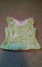 000 Womens DB Collection Green Floral Tank Top Size 10 - $14.99