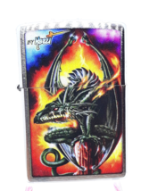 Fire Dragon by Mazzi Authentic Zippo Lighter Brushed Chrome Finish - £23.53 GBP