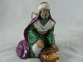 Hallmark Melchior Magi Gift of Gold 1999 Nativity ornament figure porcel... - $9.89