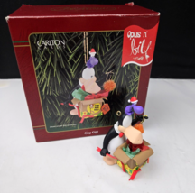 Opus n&#39; Bill Gag Gift Christmas Ornament 1999 Carlton Cards #69 NEW In Box - $26.99