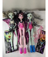 Monster High SET Frankie Stein Ghoul To Bat Draculaura Kiyomi Haunterly ... - $27.00