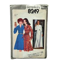 Simplicity 8249 Misses Dress Sewing Pattern Size 14 Bust 36 Inch VTG 1977 UNCUT - £3.04 GBP