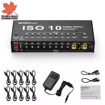 Mosky ISO 10 Isolated Output Guitar Bass Effect Pedal Power Supply 9V 12... - $50.64