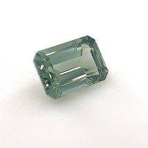 Lab Grown Green Tourmaline Spinel Emerald Cut AAA Quality Available in 7x5mm - 1 - £10.99 GBP