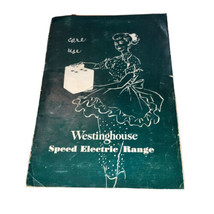 Westinghouse Speed Electric Range Vintage 1950s Green Instruction Booklet - $126.75 MXN