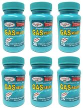 6-PK Simethicone Gas Relief Chewable Tablets 80mg Anti-Gas Bloating 36CT... - $38.37 CAD