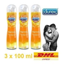 3 x Durex Play Warming Gel Lubricant Lube Sexual Pleasure-enhancing 100 ml. - £35.78 GBP
