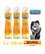 3 x Durex Play Warming Gel Lubricant Lube Sexual Pleasure-enhancing 100 ml. - £35.55 GBP