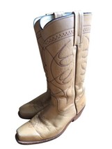 Vintage Men&#39;s Frye Western Cowboy Boots Size 10 D Banana Campus 2242 Mad... - $190.35