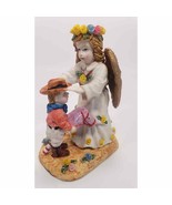 Guardian Angel with Little Boy Figurine 5&quot;3/4 - $22.75