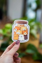 Jar Filled with Animal Cookies Sticker - 2.5x3 Inch // Waterproof &amp; Dura... - $2.99