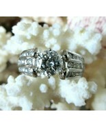Platinum Engagement Ring~1.04 Carat Diamond &amp; 36 Round Diamonds~With App... - $5,686.92 CAD