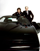 Knight Rider David Hasselhoff Edward Mulhare Smiling Next To The Car 8x10 Photo - £8.45 GBP