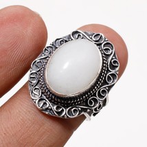 Rainbow Moonstone Vintage Style Gemstone Handmade Ethnic Ring Jewelry 8&quot; SA 2247 - $6.49