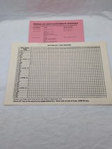 Avalon Hill Waterloo Time Record Sheet Prussian And Anglo-Allied Order O... - $6.92